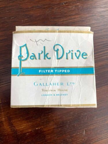 Park Drive cigarette packet
