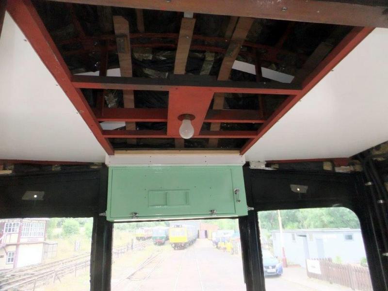 Class 100: Second ceiling panel fitted in the cab