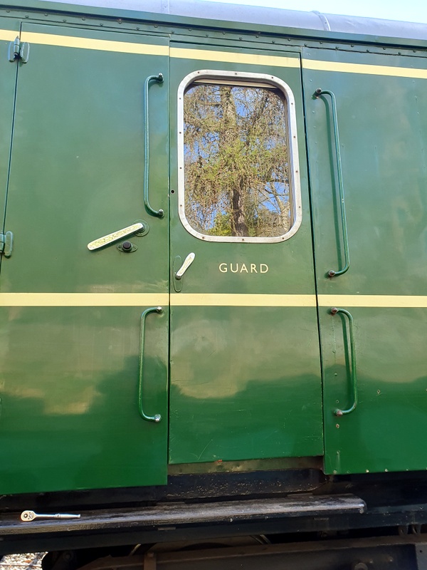 Class 109: Recently-installed grab handles for the guards