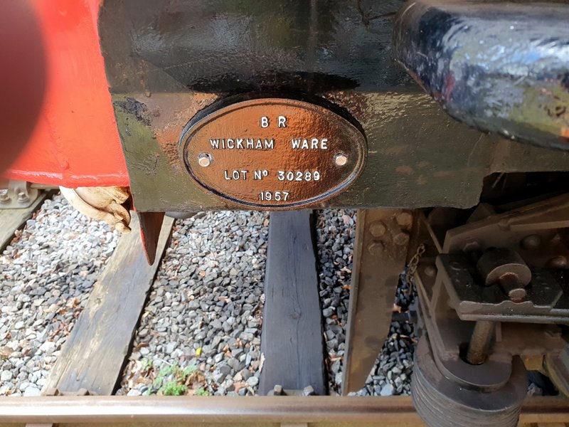 Class 109: Newly fitted replica works plate