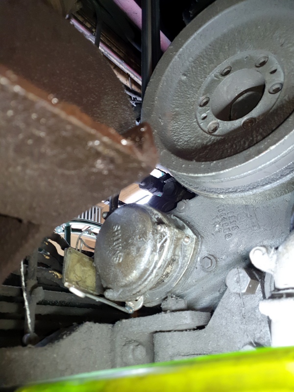 Class 109: Modified spanner being used to replace the tachometer generator