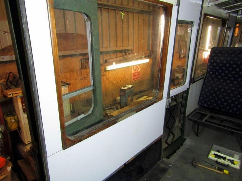 Class 127: Trial fitting of wall panels on the secondman's side
