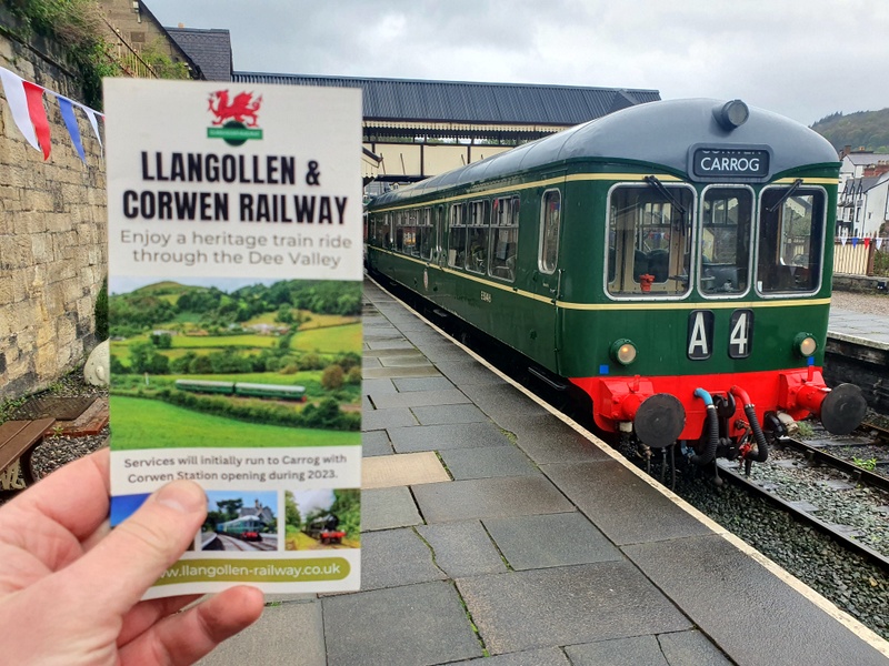 The railway opens to Corwen