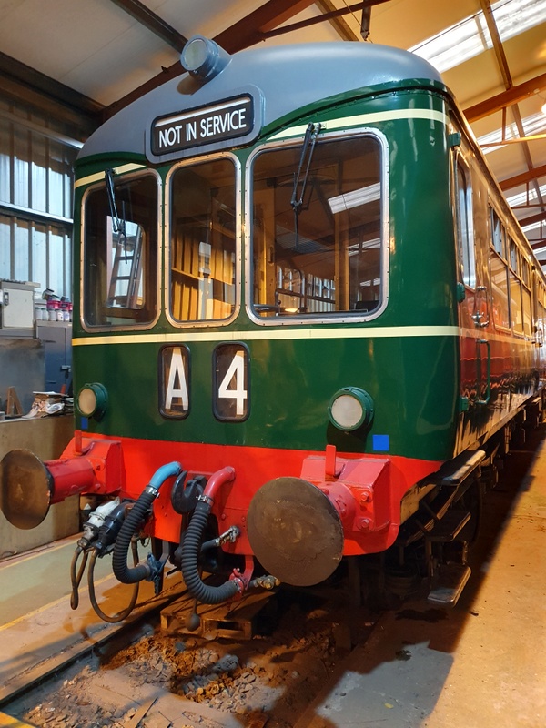 Class 109: The cab of 56171 following the varnishing of the window surrounds