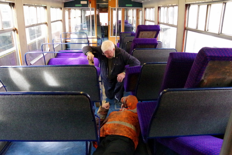 Class 108: Fitting a seat back in the power car