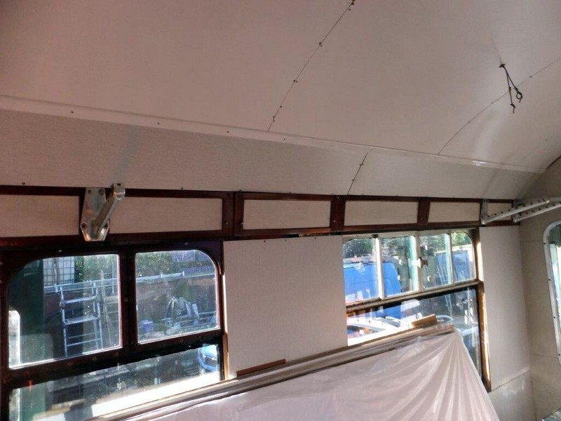 Class 100: Beading fitted to the ceiling/luggage rack backing panels