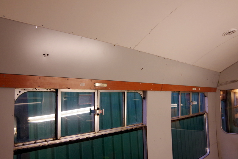 Class 105: Panels and trim on the secondman's side of the first class section