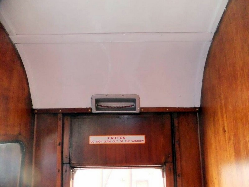 Class 104 50454: Repaired vestibule ceiling