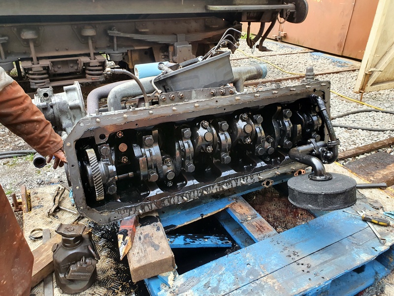 Class 109: Bottom end of the faulty no. 1 engine