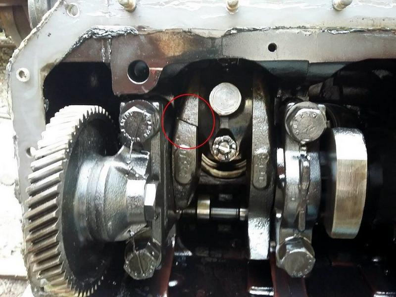 Class 109: A crack in the crankshaft of the no. 1 engine