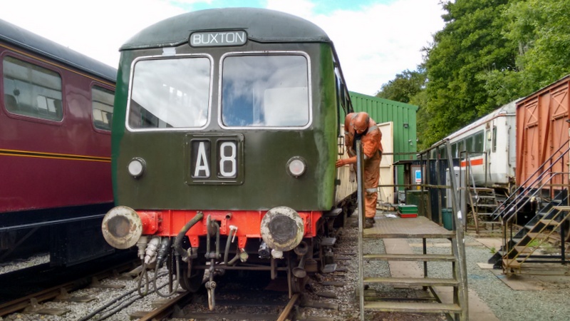 Class 105: Further repairs to the area of cab front that was damaged by tree sap