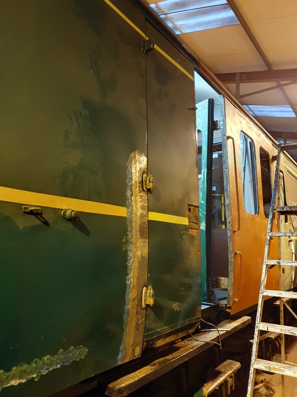 Class 127: Repairing the luggage door on the secondman's side