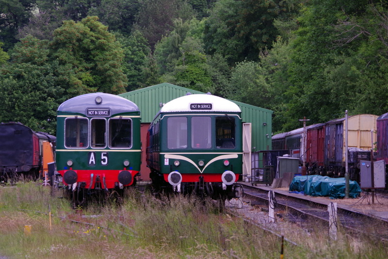 Front ends of Class 109 (56171) and Class 108 (56223) at Pentrefelin