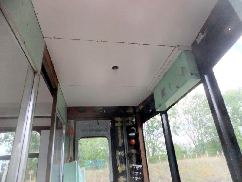 Class 100: All three panels fitted to the cab ceiling