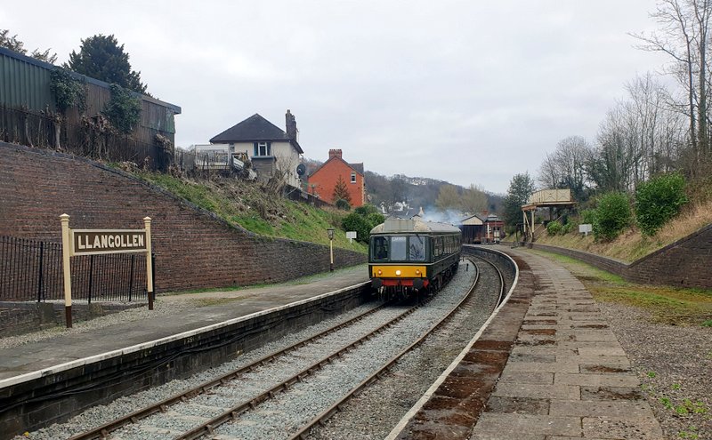 Class 108: Departing Llangollen with the 10.30 service to Carrog on Saturday 04/03/23
