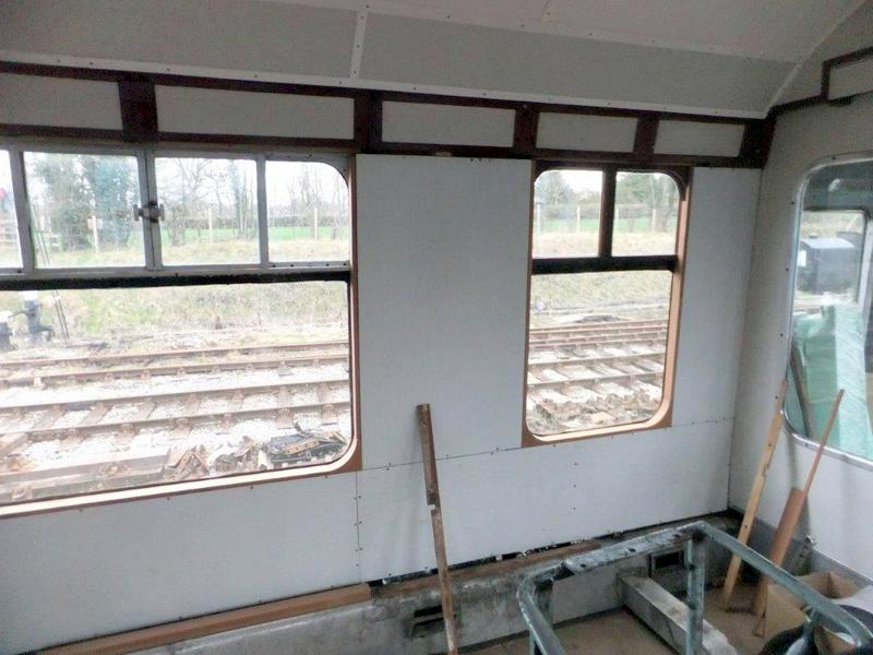 Class 100: A trial fitting of window frames in the first class section