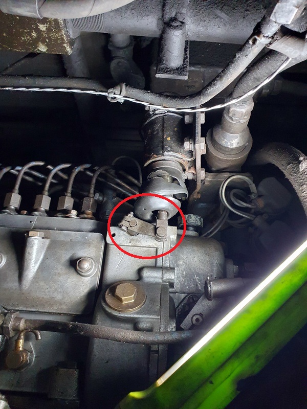Class 108: Fractured stop arm on the no. 1 engine