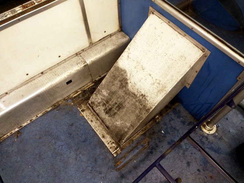 Class 108: Before and after cleaning of some heater ducting