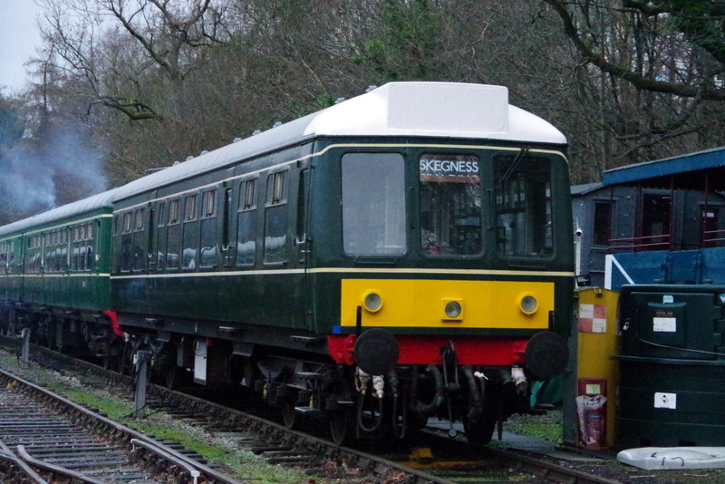 Class 108 trailer car being shunted by the class 109