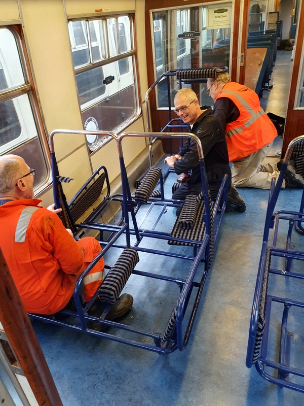 Class 108: Fitting the first class armrests