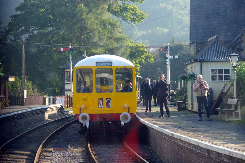 Class 104 plus tail load at Glyndyfrdwy on 05/10/24