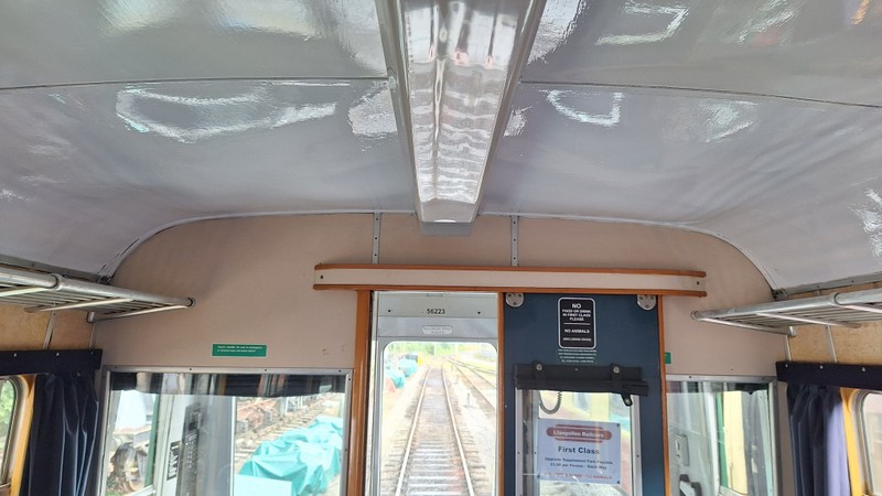 Class 108 56223: Repainted ceiling in the front section