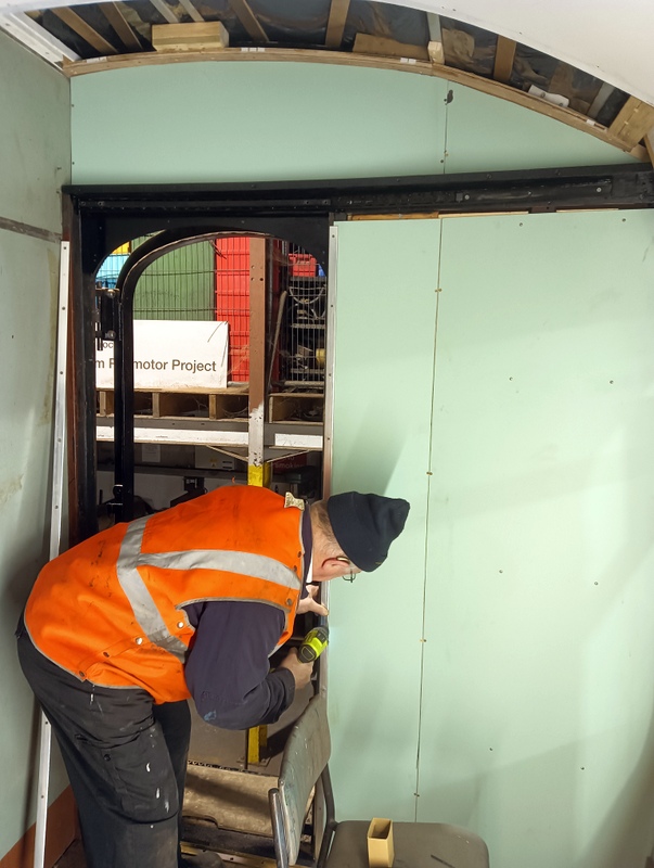 Class 105: Installing panels on the end wall