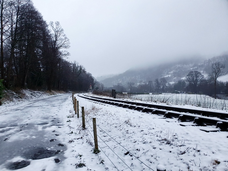 A wintry scene at Llangollen on 05/01/25