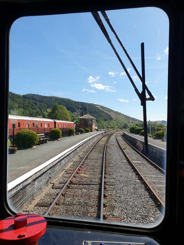 Class 109 secondman's eye view at Carrog on 06/05/25
