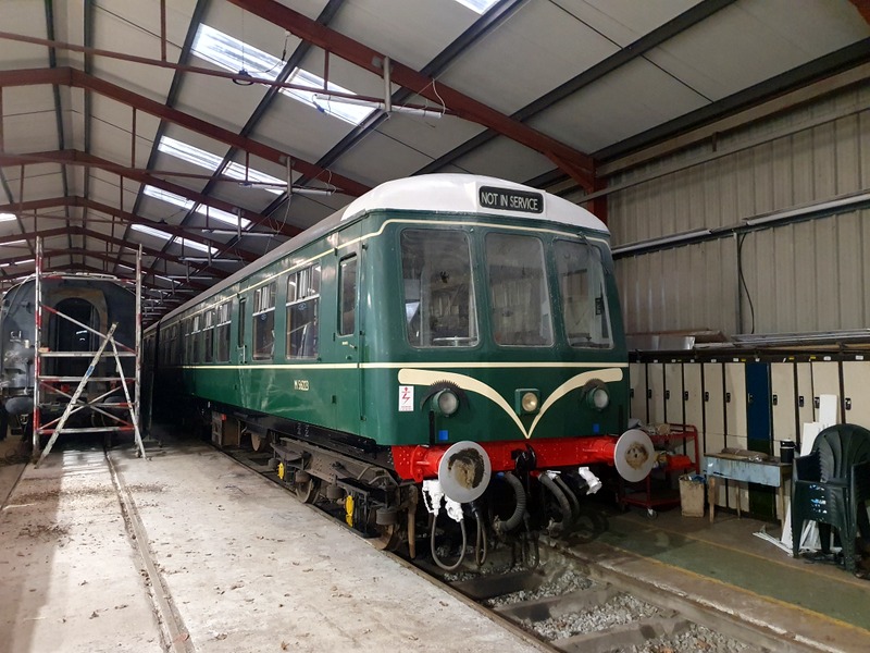 Class 108 trailer 56223 with smartened-up bufferbeam and solebar