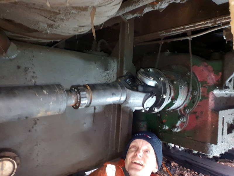 Class 110: Newly-fitted cardan shaft