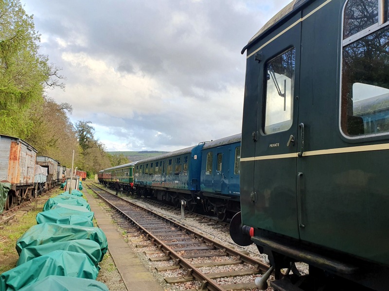 Classes 108, 109, 104 and 110 at Pentrefelin on 18/04/26