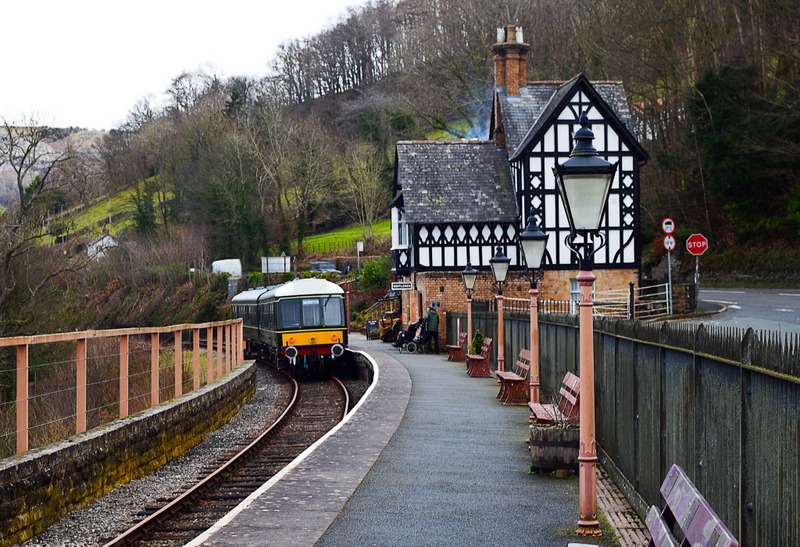 Class 108: At Berwyn with a 'Berwyn Explorer' service on 21/02/26