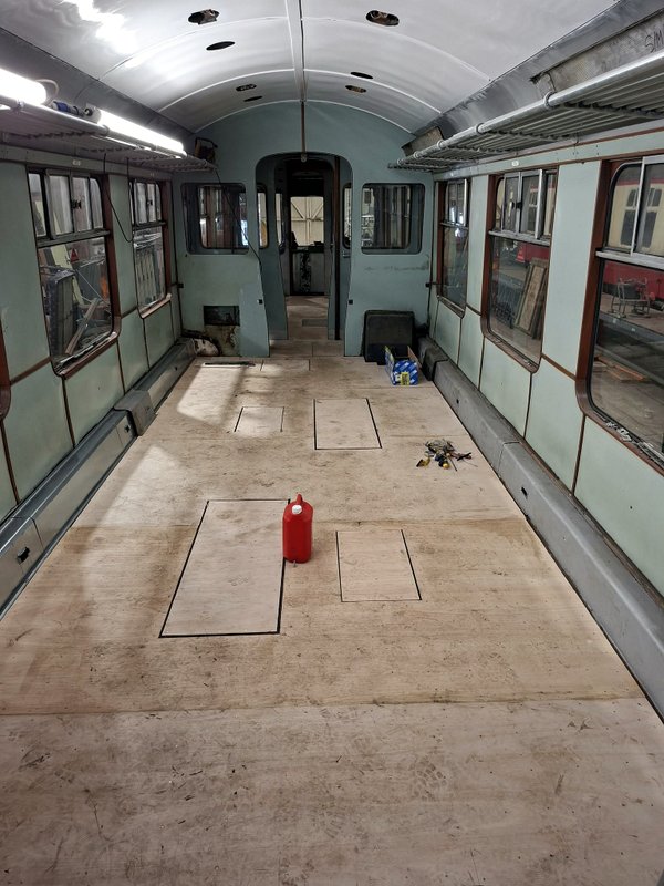 Class 110: Flooring in 51813 ready for the lino to be fitted