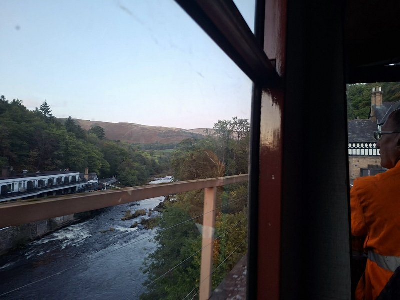 Class 110: Rolling through Berwyn in the failing light on 04/10/26